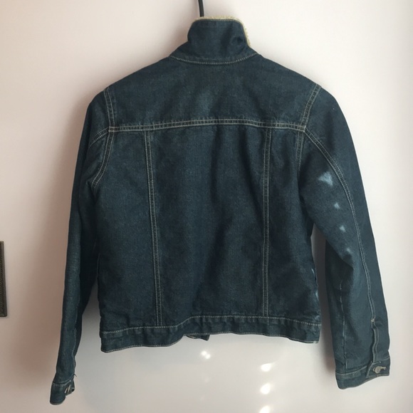 Gap Boy's Iconic Denim Jacket with Sherpa lined Collar. - Picture 7 of 8